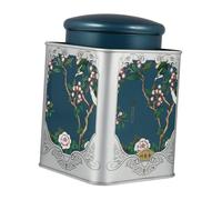 VANZACK Boîte à Thé Carrée en Fer-blanc Bleu, Récipient Simple Chic