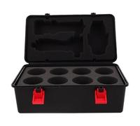 VANZACK Boîte De Rangement Noire pour Toupie De Combat Poignée Ergonomique Et Compartiments Séparés - Mallette Transportable pour Accessoires De Jeu, pour Garçon Et Filles Et Sorties en Pl