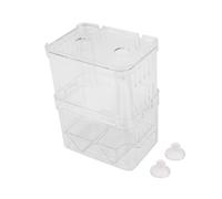 VANZACK Boîte D'élevage De Poissons D'aquarium 13 X 10 X 7 Cm Incubateur Double Couche en Acrylique De Place Design Flottant Sécurité pour Les Jeunes Poissons