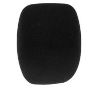 VANZACK Bonnette Anti-Vent pour Microphone à Main en Mousse Noire, Filtre Anti-Pop Léger et Réutilisable, Protection Antibruit Compacte pour Enregistrement Vocal, Karaoké, Scène et