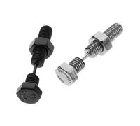 VANZACK Boucles D’oreilles à Vis En Acier Titane, Goujons Punk 2 Pièces Acier Et Noir, Bijoux Piercing Unisexes Halloween, Fermoir Sécurisé, Style Rock Pour Fêtes Et Usage Quotidien