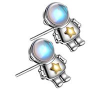 VANZACK Boucles d'Oreilles Astronautes pour Femmes Bijoux Spatiaux Petites et Légères Design Unique pour Adolescentes Accessoires de Mode