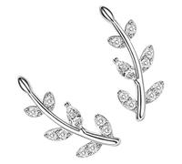 VANZACK Boucles D'oreilles Feuilles Grimpeuses Femmes Style Coréen Alliage Léger Finition Brillante Usage Quotidien Taille Petite