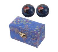 VANZACK Boules de Massage en Émail Bleu pour Femmes et Personnes Âgées, Lot de 2 Pièces, Durabilité et Soulagement du Stress, Travail Bureau