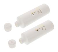 VANZACK Bouteilles d'eau Bénite Chrétienne Portable et Pratique Lot de 2 en Plastique Blanc 250ml Motif pour Église ou Voyage