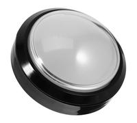VANZACK Bouton Poussoir Lumineux Blanc pour Jeu Arcade Bouton de à Réarmement Automatique et Facile à Installer pour Concours et Fêtes