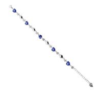 VANZACK Bracelet Bijoux Ton Chaîne De Bijoux à La Main Cristal Colliers D'amour Pour Les Femmes Collier Pour Petite Amie Petit Médaillon Collier Pendentif Coeur Initial Ciel Bleu