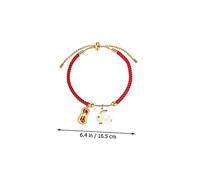 VANZACK Bracelet Corde Rouge Ajustable Année Du Lapin Zodiac Tresse Avec Charme Cadeau Anniversaire Fille Femme Symbole Amour