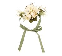 VANZACK Bracelet Corsage De Poignet Mariage Fleurs Artificielles TrèS RéAlistes DéCoration Mariage ÉLéGante Pour MariéE Et Demoiselle D'Honneur 13.5X8X4.3 Cm LéGer Et Facile À Porter