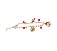 VANZACK Bracelet de Ajustable avec Pendentifs Père Canne Sucre et Cloche à Lusure pour