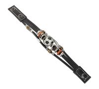 VANZACK Bracelet De Football Pour Homme Collier Tressé Vintage Sangles De Jambe Pendentif Rave Breloques Rétro Perles Bijoux Bracelet À Breloques Décoration De Poignet Pour Homme