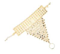 VANZACK Bracelet Main Multi-couches Alliage Ajustable pour Femmes Bague Anneau et Chaîne Vintage Style Ethnique de Danseur pour Festivals et Usage Quotidien