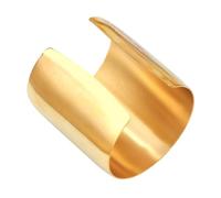 VANZACK Bracelet Manchette Acier Inoxydable Réglable Pour Femme Élégant Et Chic Pour Sorties Et Événements Spéciaux Couleur Dorée