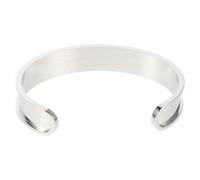 VANZACK Bracelet Manchette Ouvert en Acier Inoxydable Brut Ébauche de Bracelet Vierge 1 Pièce Matériel de Bricolage pour Création de Bijoux Ethniques Ajustable et Personnalisable