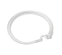 VANZACK Bracelet Serpent Plat Argenté Réglable Cuivre pour Femmes et Filles Cadeau Élégant et Confortable