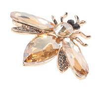 VANZACK Broche Abeille Femme Vintage Métallisée Dorée Pin's Bijou Fantaisie Pour Soirée Bal D'affaires Chic Petite Légère Élégante
