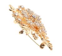 VANZACK Broche Arbre à Argenté Pour Femme Dorée En Cristaux Luxe Vintage Épingle Tenue Formelle Accessoires Symbolique 5 Cm