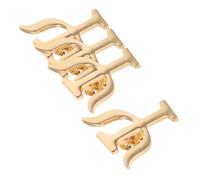 VANZACK Broche Psychologue Rétro en Alliage, Épingle de Revers Décorative, Lot de 4 Pièces, Couleur Argentée, pour Femme, Accessoires Polyvalents Bureau, École et Voyage, Design Grec