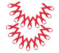VANZACK Broche Ruban Rouge Solidarité Épingle à Ruban Grosse Quantité pour Femme Événements Caritatifs Sensibilisation Sida 200 Pièces Vif
