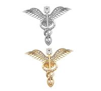 VANZACK Broches Ailes D'esprit 2 Pièces en Alliage pour Décorer Chapeaux et Châles, Accessoires Bijoux pour Fêtes et Cérémonies D'engagement