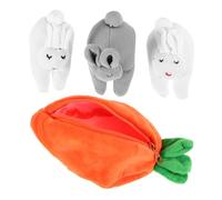 VANZACK Bunnies De Pâques dans Une Carotte De Carotte Mignon en Peluche Lapin en Peluche De Carotte Poupée Surprise Bunny Carrot Coin Wallet
