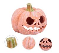 VANZACK Cachette Reptile Citrouille Résine Sécurisée Habitat et Refuge pour Tortues Lézards et Petits Animaux