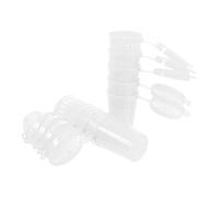 VANZACK Cage à Appâts de Pêche pour Attirer Gros Poissons en Plastique Blanc 10 Pièces Panier Pratique et Éviter la Chute des Appâts, Pêche en Extérieur