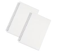 VANZACK Cahier Polonais Terne à Spirale 2pcs en Pp Papier Plat, Adapté Journaux Intimes Bureaux