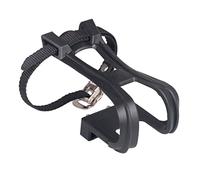 VANZACK Cale-Pied en Nylon pour Pédale De Vélo Sangle Noire, Réglable, Compatible VTT Et Vélo De Route, Accessoire Cyclisme pour Adultes