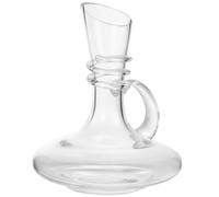 VANZACK Carafe à Vin Verre Cristal Forme Incurvée Design Élégant Carafe Décanter Whisky Verseur Fluide Facile à Nettoyer pour Amateurs de Vin