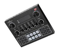 VANZACK Carte Son en Direct V9 Changeur De Voix Intégré, Dsp 32 Bits, 4 Effets Personnalisés pour Smartphone Et Pc, Connexion sans Fil Stable, Usage Streaming Et Diffusion en Direct, Noir Aléatoire