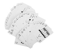 VANZACK Cartes Flash Rythme et Solfège pour Garçon et Filles et Étudiants, Format Poker Compact, Papier Résistant, Outil Pédagogique Interactif pour Cours de Musique et Apprentissage