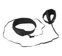 VANZACK Ceinture de Rebond de Volley-Ball Réglable en Néoprène Noir | Retour sans Utilisation des Mains, Ballon de Volley-ball, Entraînement en Équipe, Parc, Adultes et Joueurs