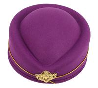VANZACK Chapeau de Stewardesse pour Performances Beret Style Anglais pour Cosplay et Fête Unique Confortable avec Texture Accessoire Élégant pour Costume Dhôtesse Aérienne