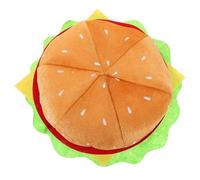 VANZACK Chapeau Hamburger Amusant en Tissu Doux Couvre-Chef de Cosplay Coloré Taille Unique Accessoire Photo pour Fête Carnaval et Déguisement Béret de Voyage et Chapeaux de Festival