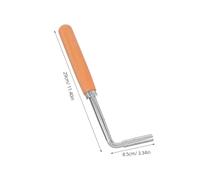 VANZACK Clé Accordage Piano Métal avec Embout Ergonomique pour Accordeur Professionnel Outil Polyvalent pour Lyre Harpe et Instruments à Cordes