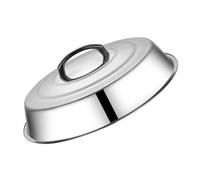 VANZACK Cloche à Fromage Ronde Acier Inoxydable Couvercle à Badigeonner Vapeur pour Cuisson Intérieure Et Extérieure