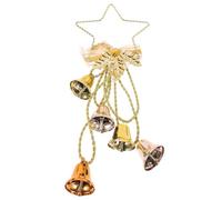 VANZACK Cloche de Noël Suspendue en Métal Doré 30X15X8 MM Pendentif Clochette Festive pour Décoration de Noël Accessoire Sonore Mélodieux et Décoratif pour Sapin et Intérieur