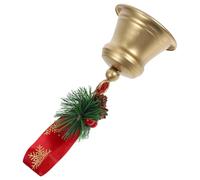 VANZACK Clochette de Noël en Métal Doré Petit Format avec Boucle Suspendre Décoration Rustique pour Sapin Porte ou Couronne Festive Accessoire Polyvalent pour Fêtes et Appels à Dîner