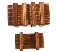 VANZACK Coffret en Bois à Tiroir Secret Sécurisé Jouet pour Garçon Et Filles Grand Et Petit Taille Puzzle Éducatif Casse-tête Ludique pour Développement Mental 2 Pièces