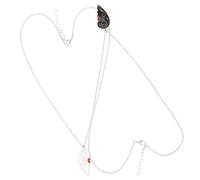 VANZACK Collier Cœur Puzzle Pour Couple En Alliage Argenté Style Bijou Pour Hommes Symbolisant L’union Amour Présent Saint-valentin