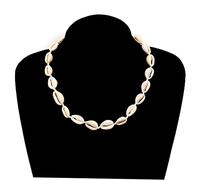 VANZACK Collier de Coquillages Fait Main en Style Hawaïen Design Unique Pratique à Porter pour Femme pour Fête 50 CM