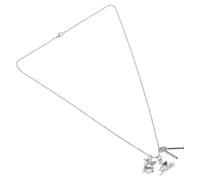 VANZACK Collier en Acier Inoxydable de Batterie Pendentif Baguettes de Batterie Symbole du Tambour Bijou Musical Unisexe Léger et Solide Accessoire pour Fans de Musique et Fêtes