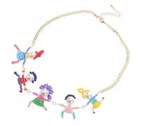 VANZACK Collier Garçon Fille Perles Créatif Style Casual Charmant pour Adolescentes et Bijou Cartoon et Unique Adaptable à Toutes Occasions