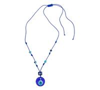 VANZACK Collier Œil Protecteur Pour Homme Chaîne Clavicule Simple Ajustable Pendentif Œil Maléfique