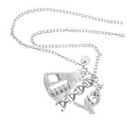 VANZACK Collier Moléculaire Créatif Thème Chimie Pendentif Science Souvenir Original pour Enseignants et Étudiants