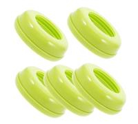 VANZACK Collier Réutilisable pour Biberon Large Lot de 5 Conception à Vis Plastique Solide Accessoires de Nourriture pour Bébé