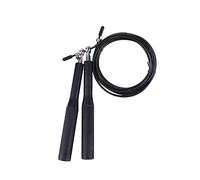 VANZACK Corde à Lestée Alliage Aluminium avec Poignées Ajustables pour Entraînement Fitness pour Cardio Séances Mma Noire