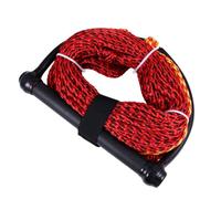 VANZACK Corde pour Sports Nautiques en Nylon Noir, poignée Ergonomique, 1 Section, résistante aux UV et à l'humidité, pour Bateau et kneeboard Couleur Aléatoire