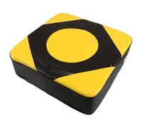 VANZACK Coussin de Frappe Mural en Mousse 30 X 30 Cm, Tapis de Boxe Mural Noir et Jaune, Protection Murale pour Salle de Sport à Domicile, Entraînement Boxe et Arts Martiaux, Absorption